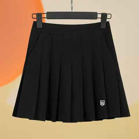 Женская Спортивная юбка для гольфа с защитными штанами, уличная эластичная плиссированная юбка для бега, фитнеса, тенниса, Высококачественная Дамская одежда для гольфа
