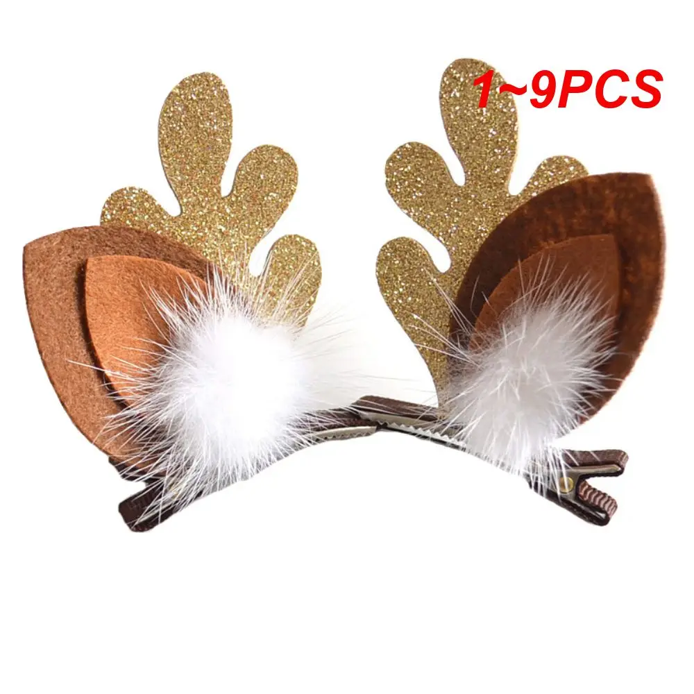 

1-9 шт., заколка для волос с оленями