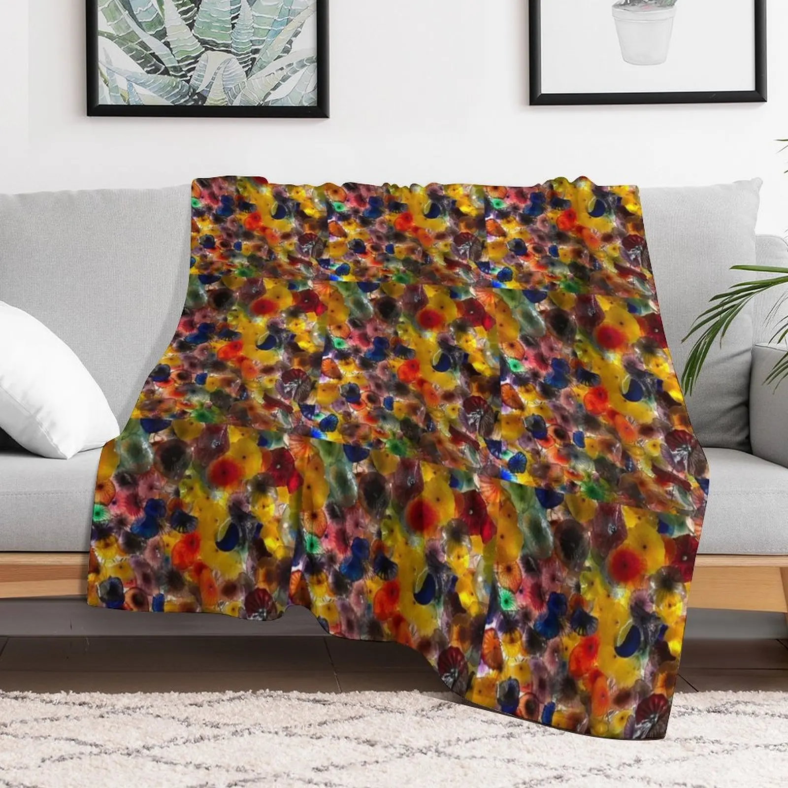 Художественное одеяло с цветами Лас-Вегаса Белладжо Чихули Фиори комкак