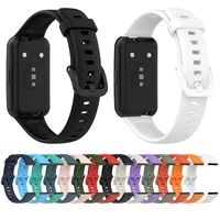 rubber strap colored adjustable watch band soft waterproof replacement wristband compatible for huawei band 7