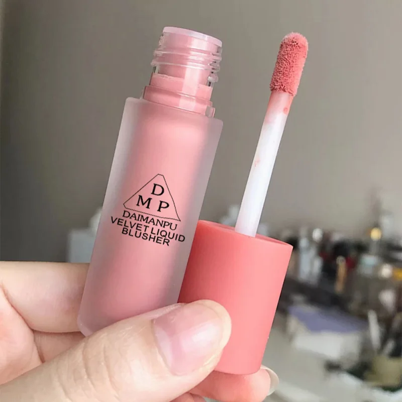 Liquid Face Blush Cheek Rouge Natural Smooth Cheek Blusher Rouge Pigmented Blusher Long Lasting Creamy Face Makeup Cosmetic