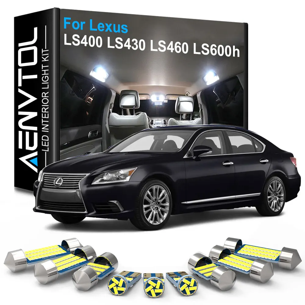 AENVTOL Canbus Interior Lights LED For Lexus LS 400 430 460 600 LS400 LS430 LS460 LS600h 1996 1997 1998 2007 2009 2010 2013 2014