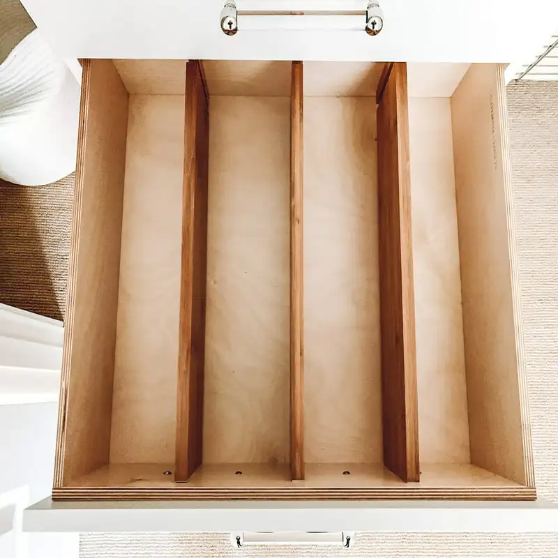 

Bamboo Deep Kitchen Drawer Dividers, Set of 2