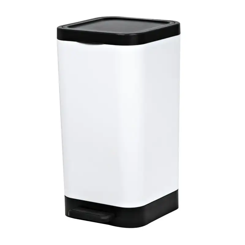 

gal Step On Plastic Bathroom Trash Can, White Tiny bin Car trash can Trash can kitchen gallon Rain barrel water collector Senso