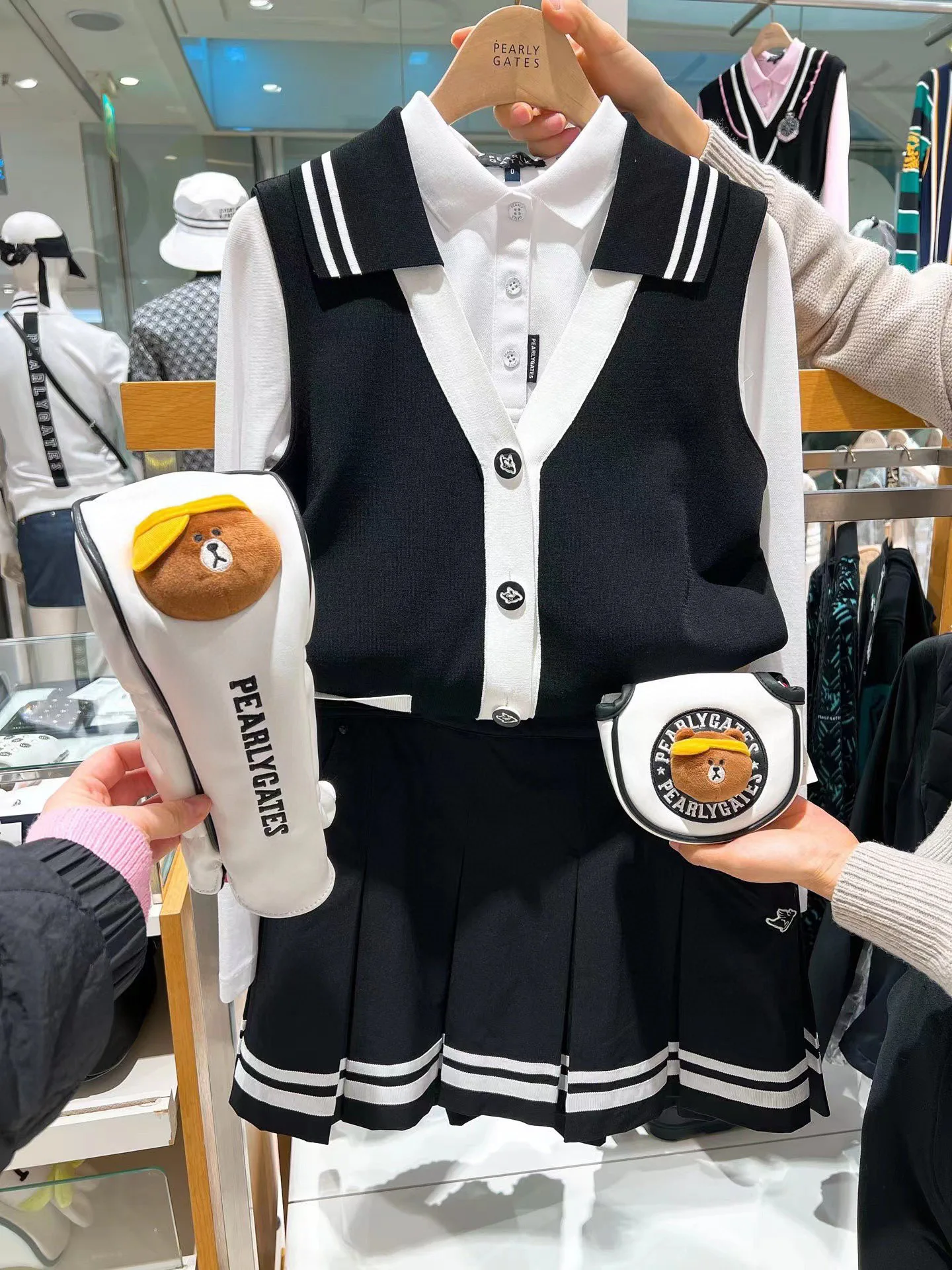 New Spring/summer golf vest for women lightweight stretch golf knitwear sport fashion cute PG golf apparel Ladies Golf wear top