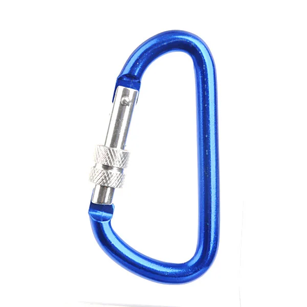 

D-lock Carabiner Buckle for Outdoor Camping Climbing Hiking (Blue)