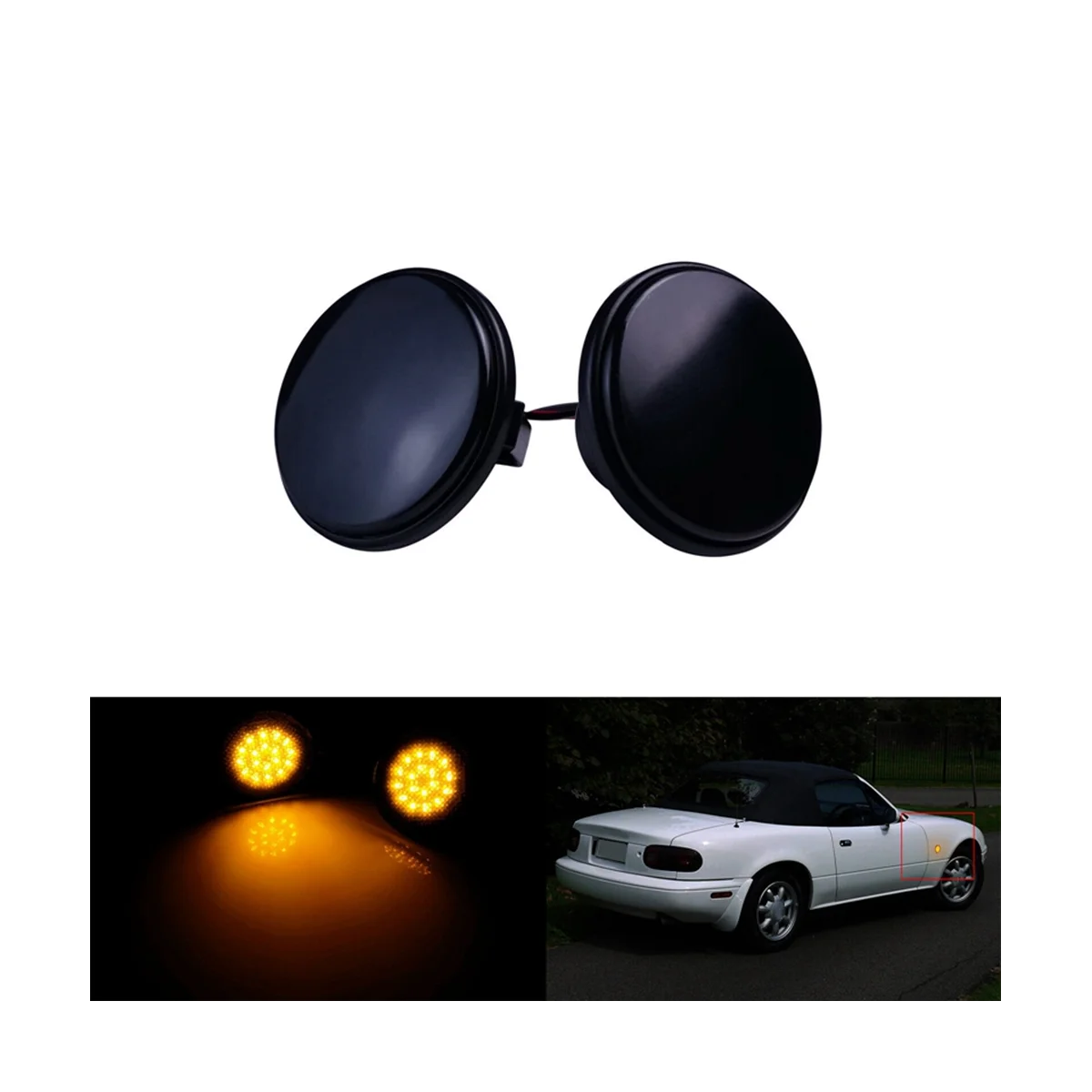 Индикатор поворота автомобиля NH5251120C цвет белый для Mazda MX5 NA NB NC MK1 MK2 MK3