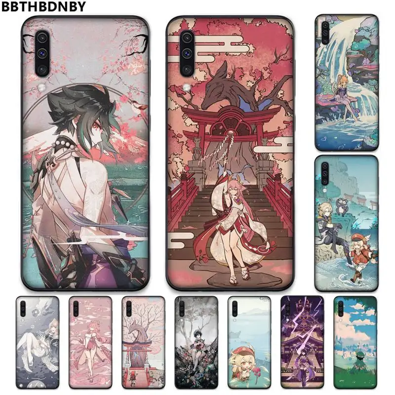 

Genshin Impact game hand painted Phone Case For Samsung galaxy A S note 22 52 21 20 53 51 71 12 13 10 32 50 fe s ultra plus