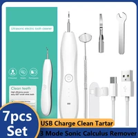 electric dental scaler 3 mode sonic calculus remover easy to hold usb charge clean tartar whiten teeth portable professional