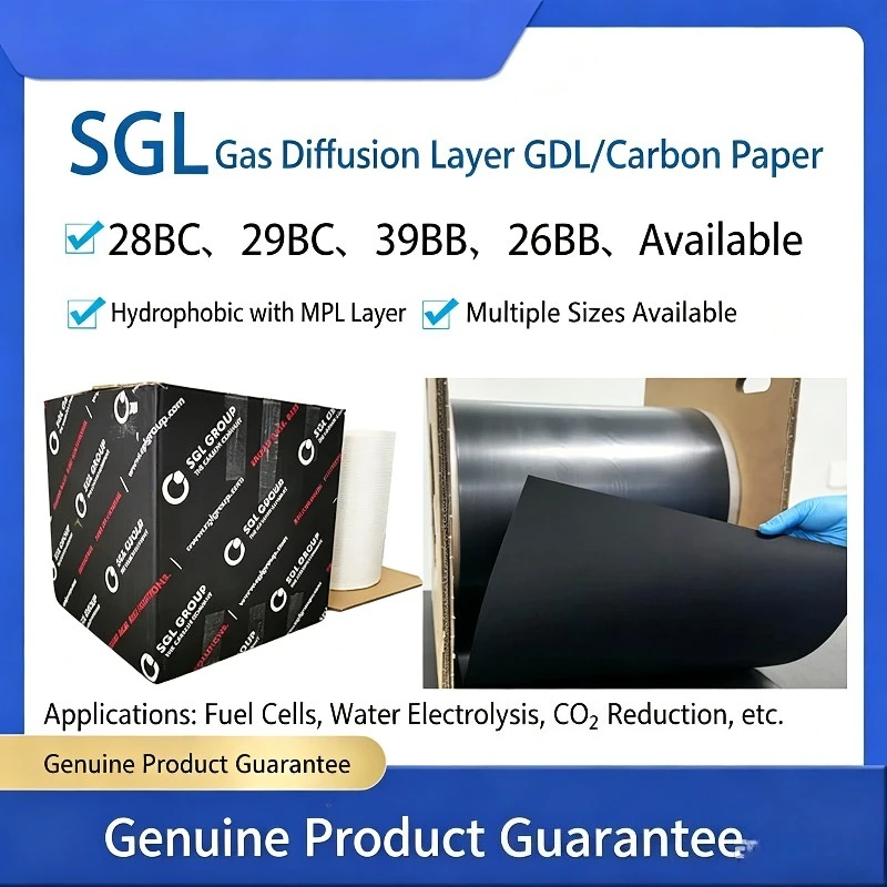 Фото Гидрофобный углеродный бумагообразный газодиффузионный слой SGL Sigracet 39BB (GDL) для топливных элементов. №1