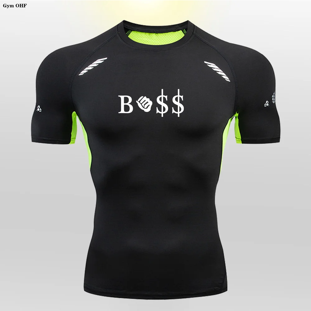 

New compression fitness training sports T-shirt for men