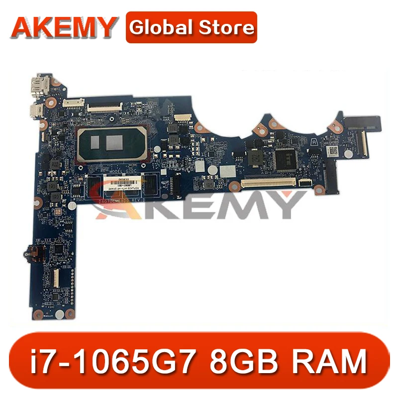 

DAG7DCMB8D0 G7D L68368-601 For HP Pavilion 13-AN Laptop Motherboard L68368-001 with i7-1065G7 CPU 8GB RAM 100% Tested OK