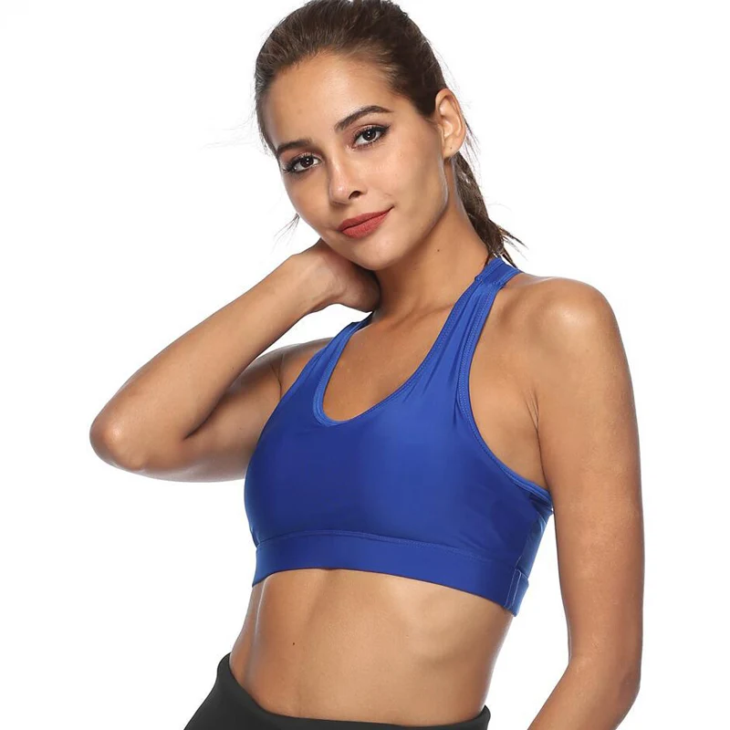 

Push Up Sports Top bra Women Causal Top For Fitness Cross Strap Womens Gsleeveless Gym Running Top with phone pocket Tank Vest