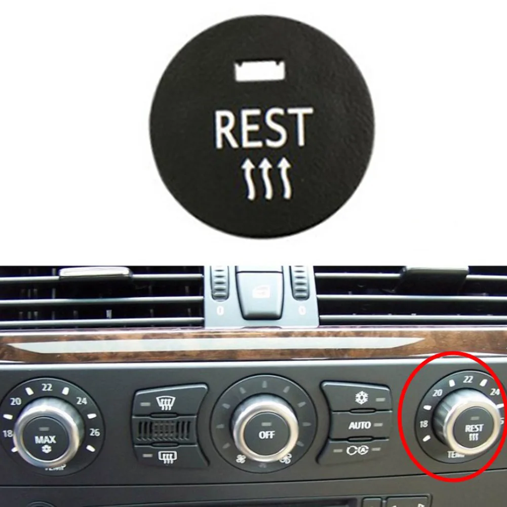 

Switch Button Cover Black Front High Quality New Plastic For BMW E60 5-Series Car Accessories Central A/C REST