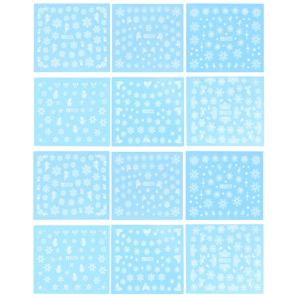 

Snowflake Nail Stickers Stylish Exquisite Creative Pretty Fashion Manicure Accessories Nail Stickers Nail Stickers