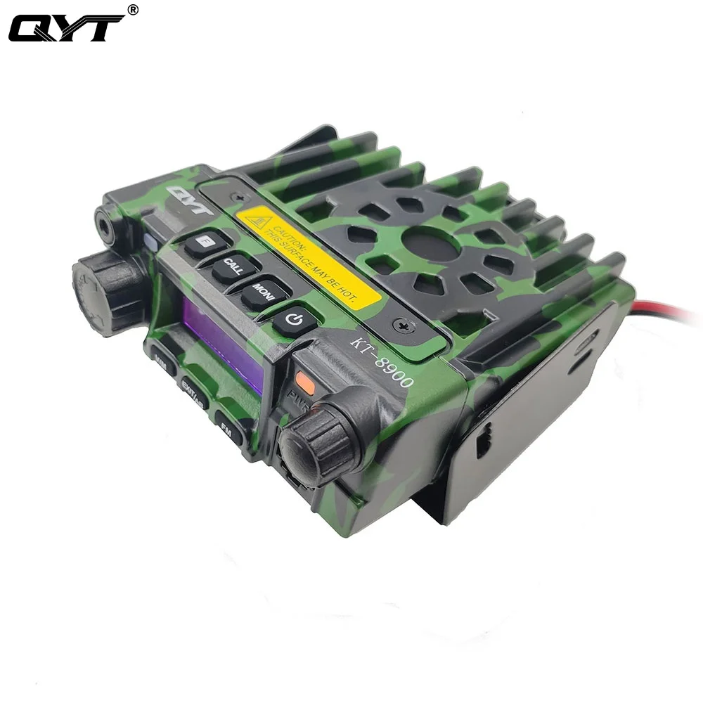QYT KT-8900D Camouflage Amateur Radio Car Walkie-talkies Communicator Dual Band UHF/VHF 136-174&400-480MHz 25W Free to Adjust