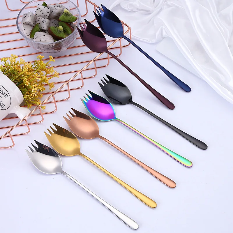 Многофункциональная ложка для десерта мороженого из нержавеющей стали