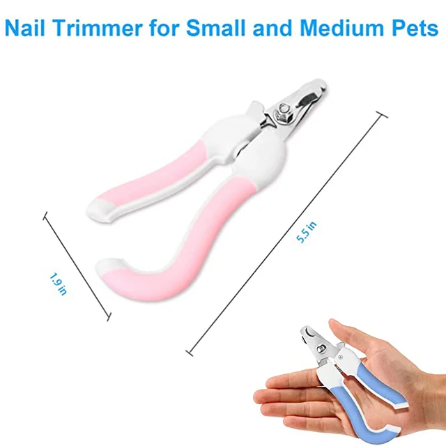 Pet Cat Dog Nail Clipper Cutter Stainless Steel Grooming Scissors Clippers Claw Nail Scissors w/ Lock Labor-Saving Nail Clipper 6
