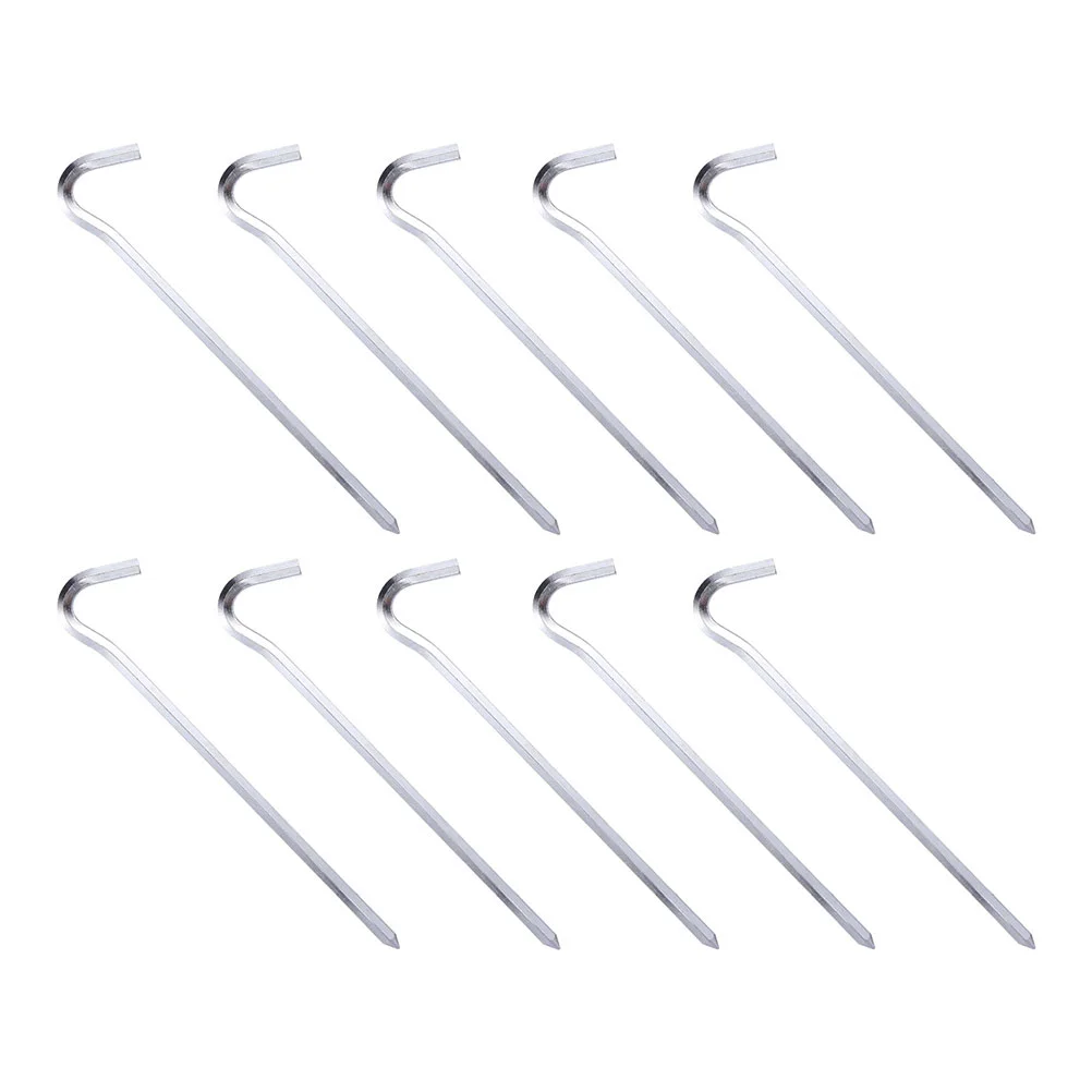 

Tent Stakes Pegs Stake Camping Metal Ground Sand Garden Steel Spikescanopy Anchors Nail Beach Hiking Tarp Duty Peg Heavy Rust