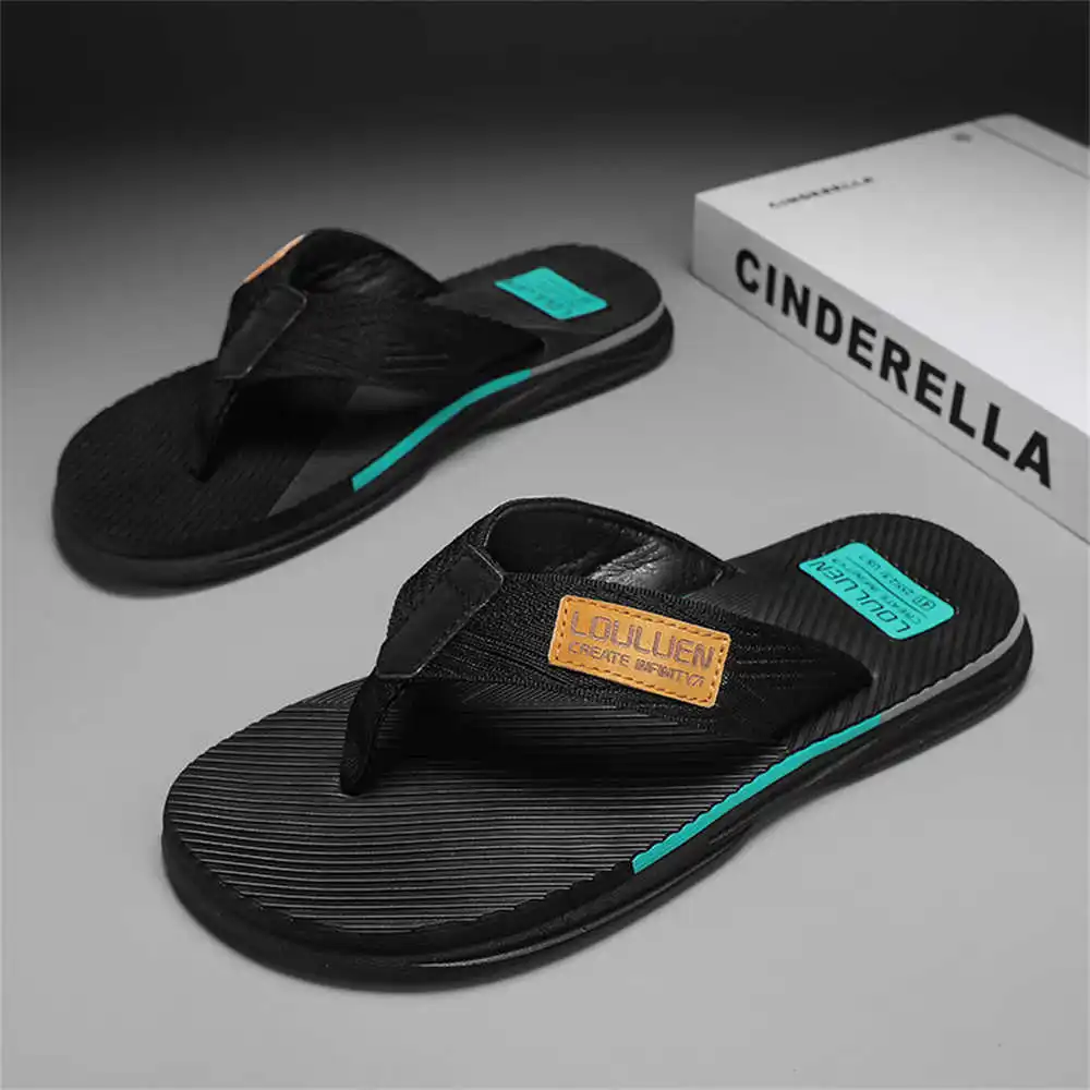 

Пляжные шлепанцы для мужчин очень большого размера с полосками, синяя мужская обувь, мужские сандалии, тапочки, кроссовки, спортивные снике...