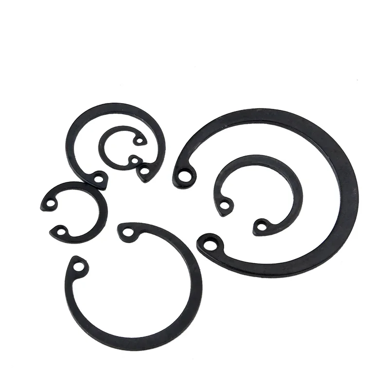 C Clips Snap Retaining Ring For Hole GB893 Black 65 Manganese Steel Washer Internal Shaft Circlip M6 - M200