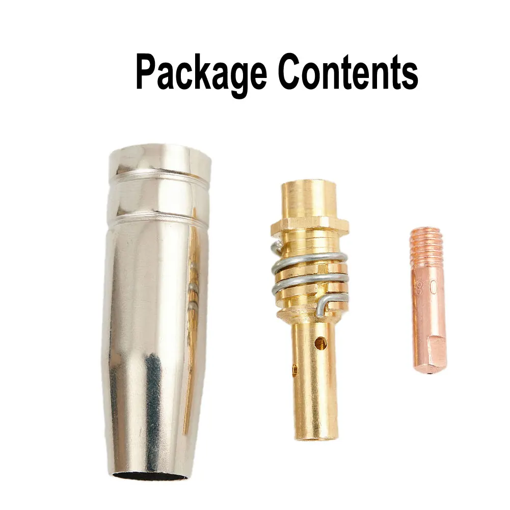 

3pcs/set 0.6/0.8/0.9/1.0/1.2mm Welder Nozzle 15AK Conductive Tip Nozzles Contact Tips For MIG Welding Torch Welding Accessories
