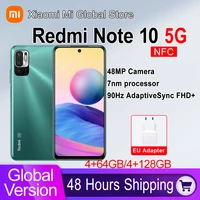 global version redmi note 10 5g 4gb ram 128gb rom smartphone dimensity 700 octa core 48mp camera 5000mah nfc mobile phone note10