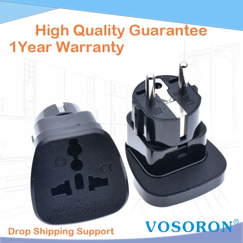 Plug Us Au Uk Eu 4.8mm Plug Type E F Cee 7/7