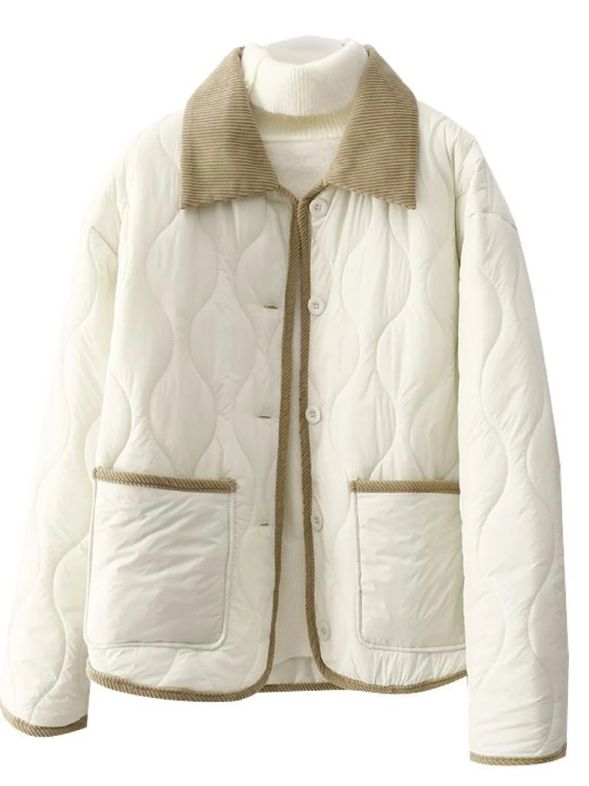 Легкий пуховик с хлопковой подкладкой женская зимняя одежда 2024 новая