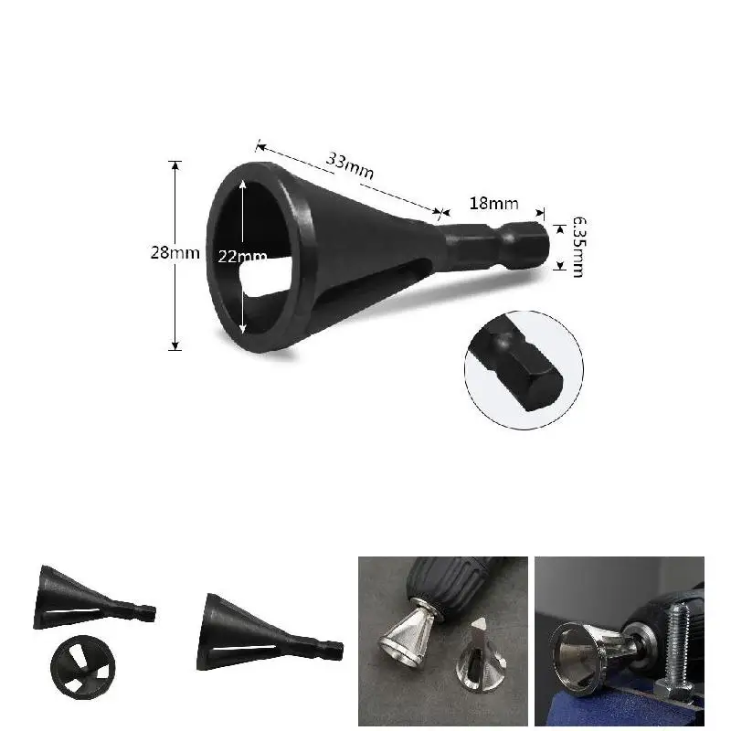 

Stainless Steel Hex Shank Drill Bit Tool Deburring External Chamfer Remove Burr Repairs Tools Hex Shank Stainless Steel Home