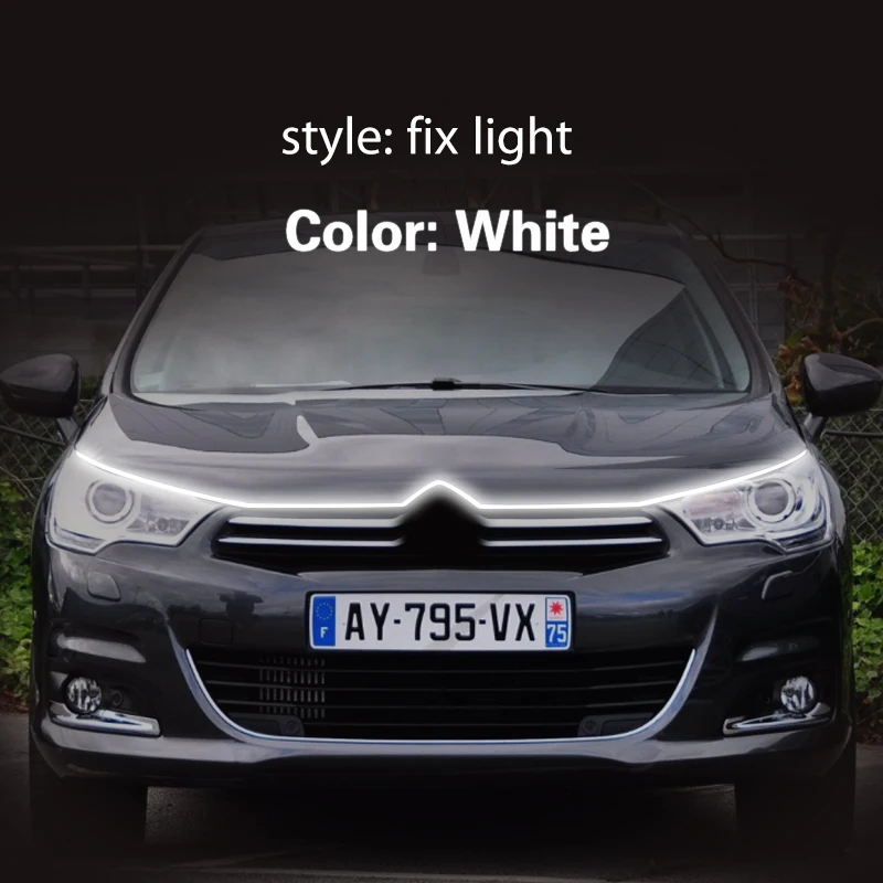 

Для Citroen C6 C4 C5 C3 DS4 DS3 DS5 Xsara C-Crosser, водонепроницаемая гибкая дневная подсветка, фонарь, 12 В, 1 шт., фонарь