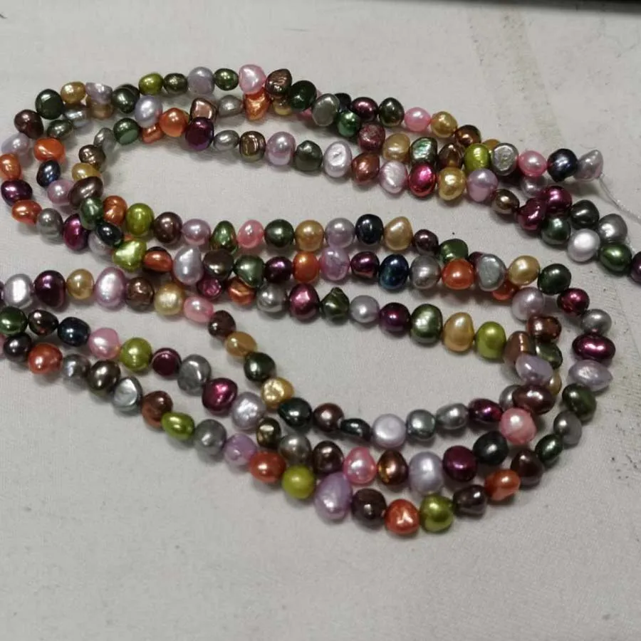 wholesale 20 strings nugget freshwater cultured pearl baroque beads multi-colours | Украшения и аксессуары