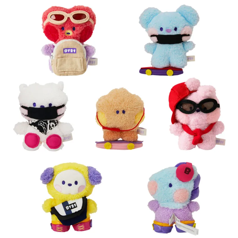 

LINE FRIENDS BT21 minini Swing Series Kawaii Plush Toy Cartoon Animals Stuffed Soft Limited Plushie Dolls Fans Christmas Gift