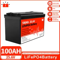 12V 100AH  200Ah LiFePo4 Battery 24V Lithium Iron Phosphate Battery Built-in BMS for Solar Power System RV House Trolling Motor