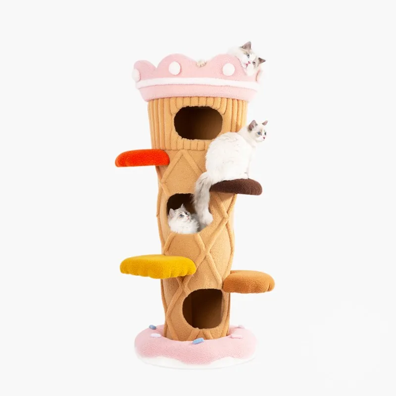 

Ice Cream Cat Climbing Frame Cat Cone House Ice Cream Cat Nest Cat Toy Scratching Pole