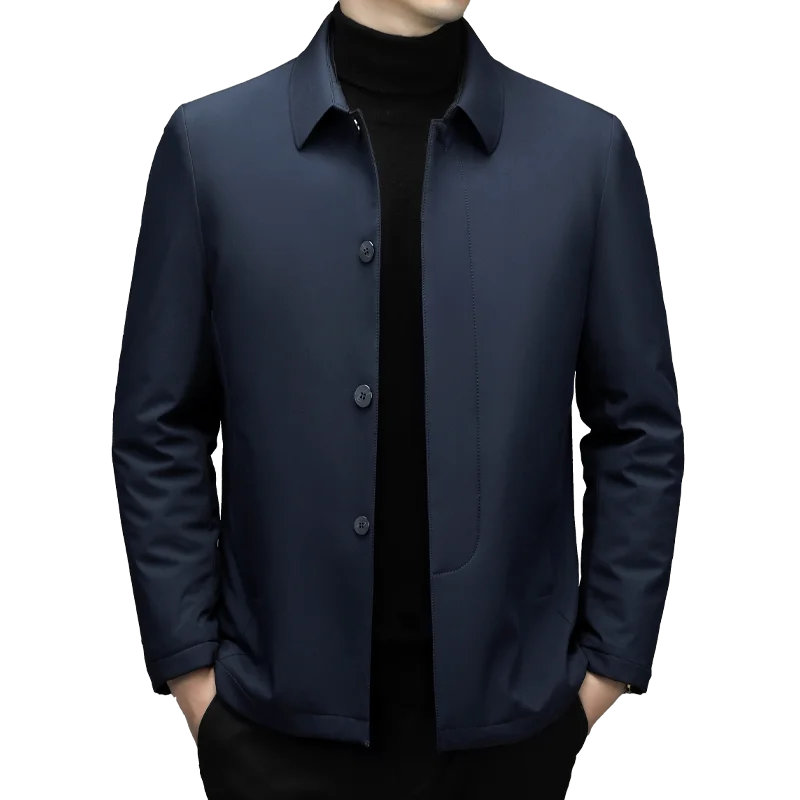 Turn Down Collar Warm Autumn/Winter Coat Jackets for Men, M-4XL