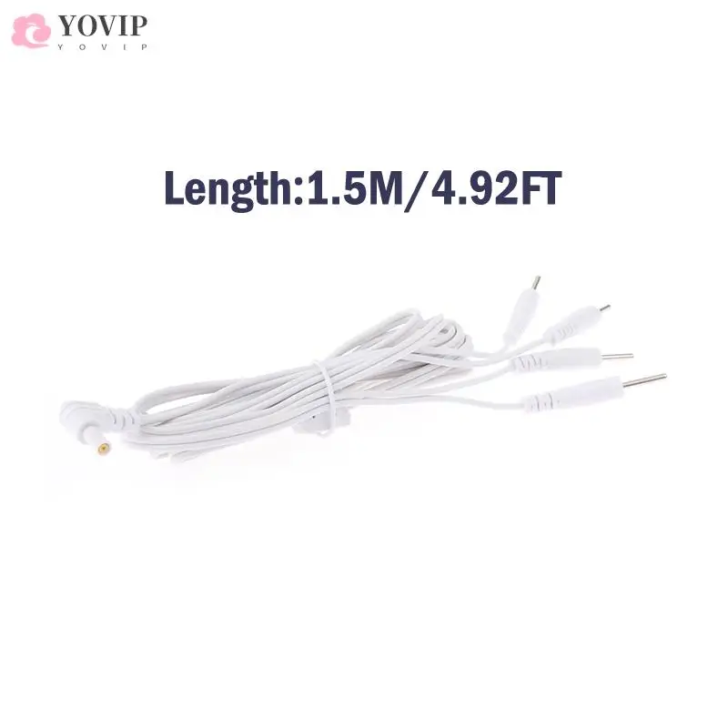 

4-контактный электротерапевтический электрод, свинцовые провода для электрошока, кабель для массажа, соединительный кабель для массажа и расслабления