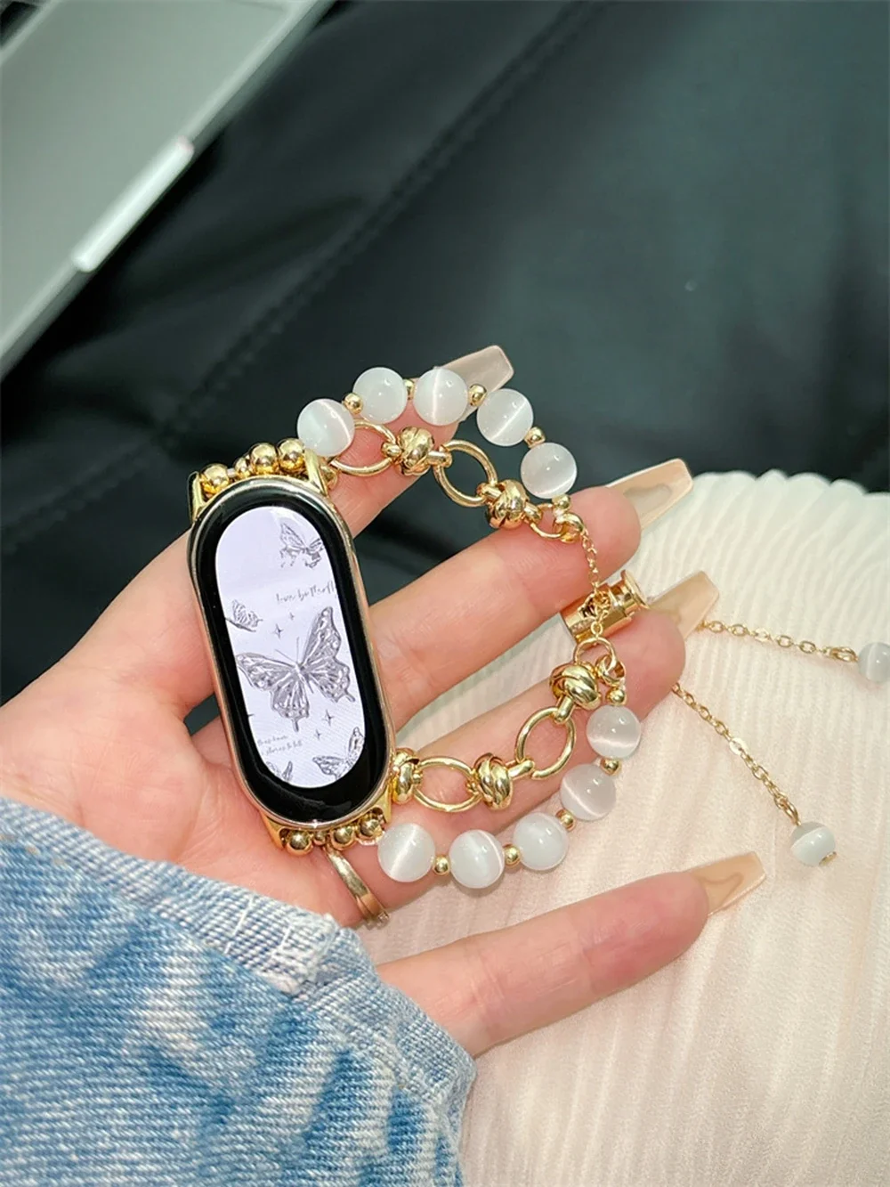 Фото Популярный браслет с бусинами для XIAOMi Band 10 9, ремешок для Mi Band 8, новый дизайн, аксессуары для браслетов NFC №5