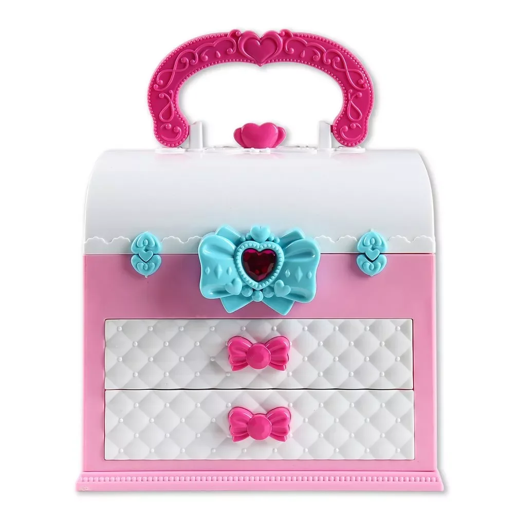 

Makeup Kit Princess Blush Eyeshadow Brush Kid Cosmetics Set Washable Beauty Make Up Box Girl Gift Toys Pretend Play Toys