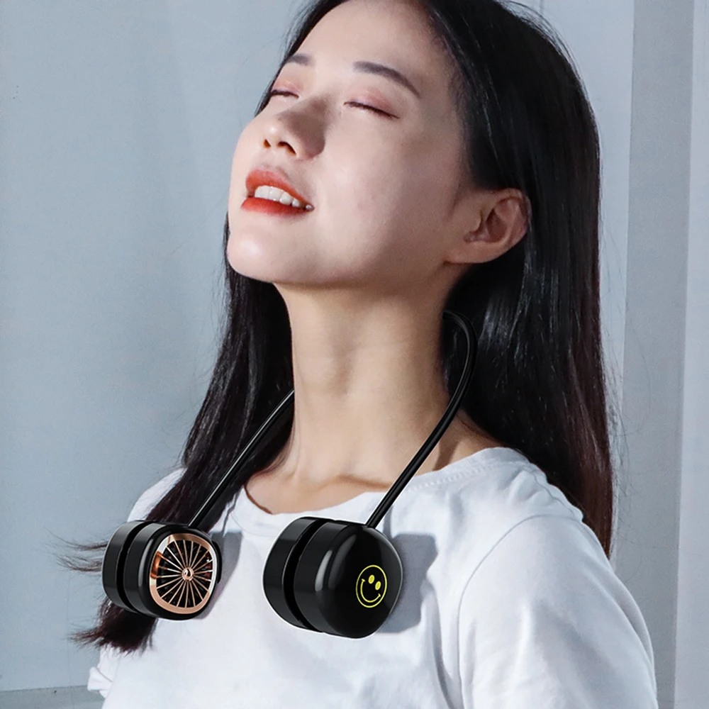 

Портативный подвесной шейный вентилятор для путешествий на открытом воздухе без лопасти, мини-вентилятор с лямкой на шее с воздушным охлаж...