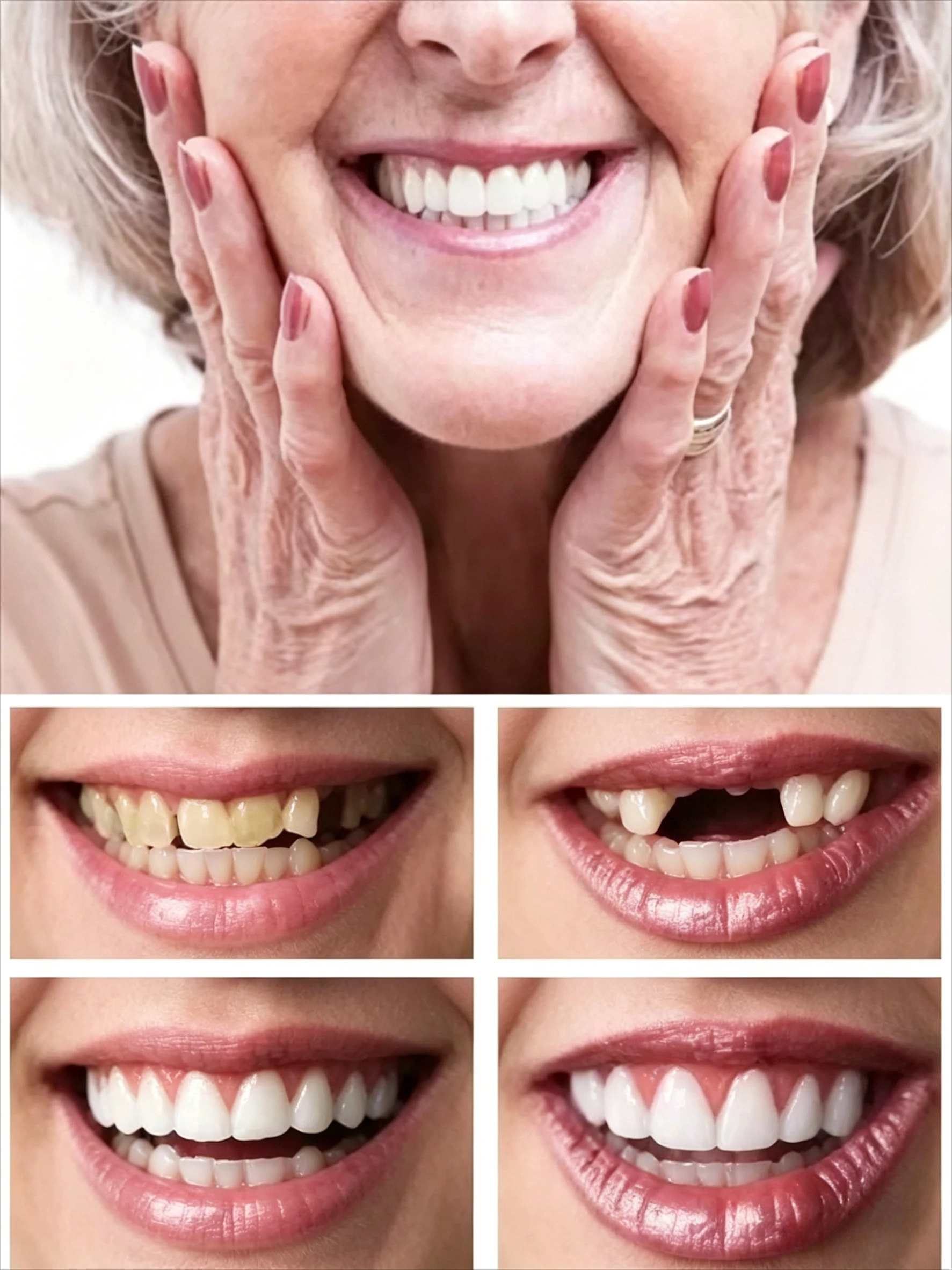 Фото Ограниченное количество: Зубные протезы ORALHOE Gel Fit из полимерной смолы, комфортные и долговечные искусственные зубы для замещения отсутствующих зубов, легко чистятся. №4