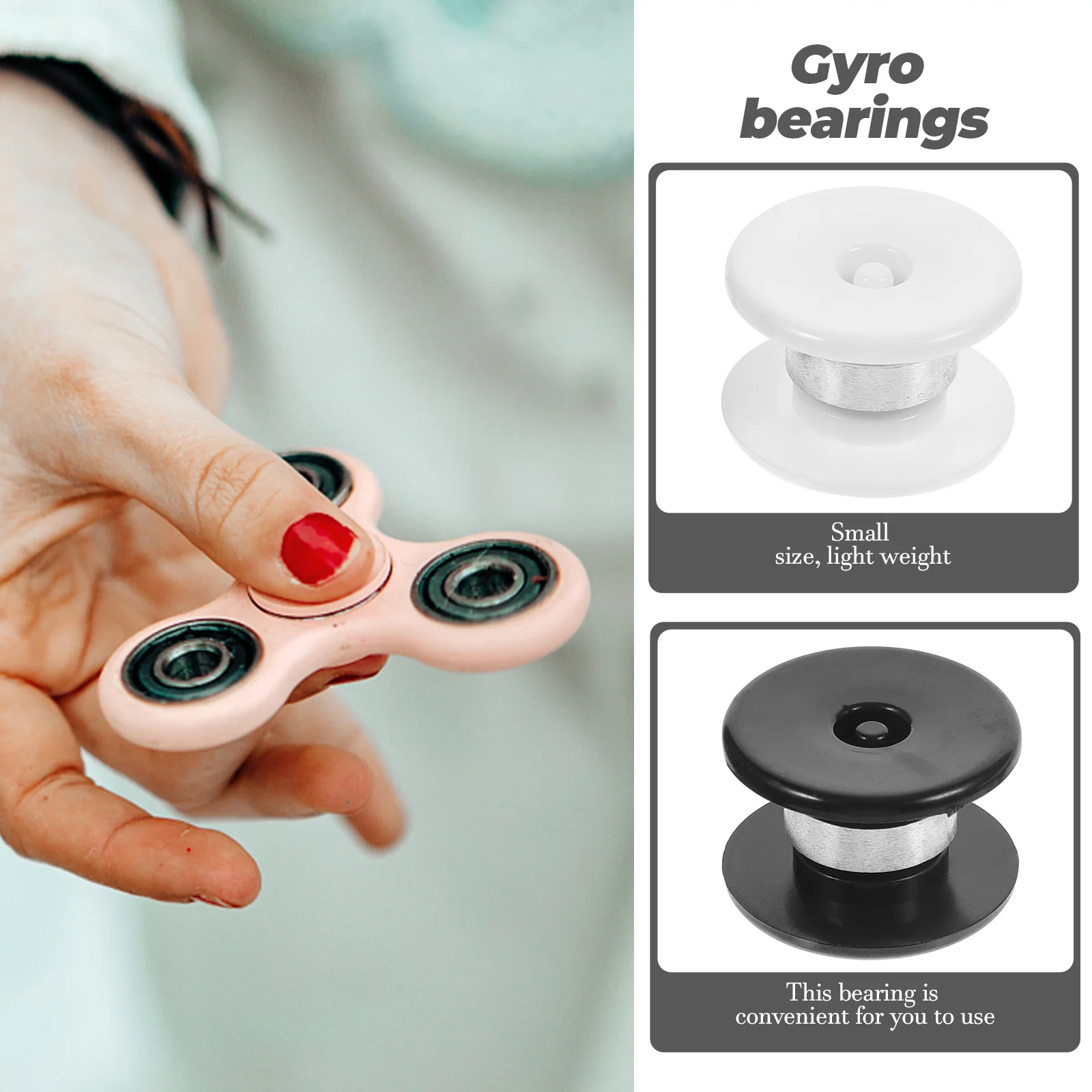 1 Set of Finger Gyro Molds with Gyro Bearings Reusable Silicone Gyro Molds Finger Gyro Making Molds