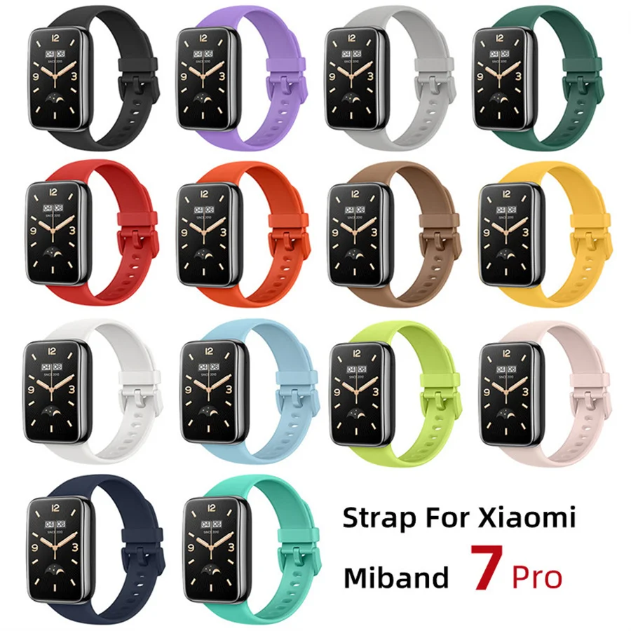 Replacement Strap For Xiaomi Mi Band 7 Pro Silicone Watchbands Bracelet For Mi Band 7 Pro Smart Watch Accessories Wristband