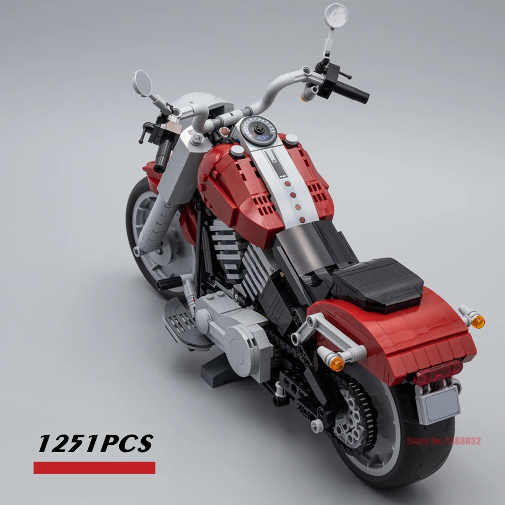 

FIT 10269 42107 NEW Technical FAT Motorcycle Motorbike Racing City Car Toys Boy Ducatis Panigale V4 R Building Blocks Bricks Kid