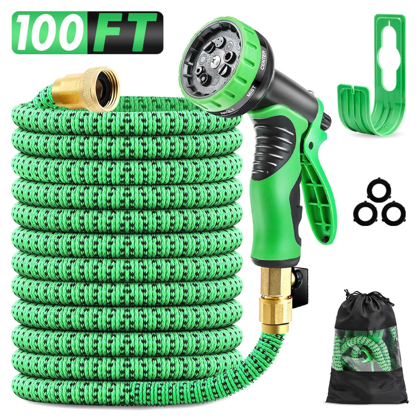 

10 Pattern Spray Nozzle Hot Garden Hose Pipe Expandable Flexible Expandable Water Hose Garden Magic Hose For Car Wash Stretch