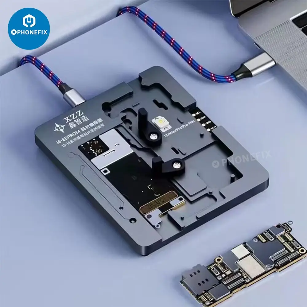 

Программатор XINZHIZAO FIX-E13 i4 EEPROM, приспособление для базовой полосы для iPhone X-14 Pro Max, без разборки, тестер чтения и записи микросхем