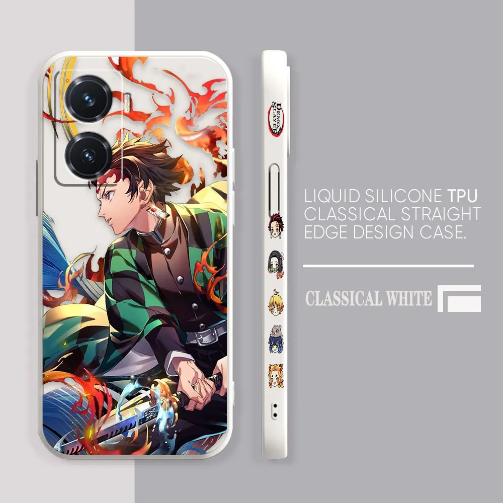 Demon Slayer Kamado Nezuko Cartoon Case For VIVO Y55S Y31 Y33S Y55 Y35 Y51S Y52S Y53S Y66 Y73S Y77 Y85 Y93 Case Funda Shell Capa