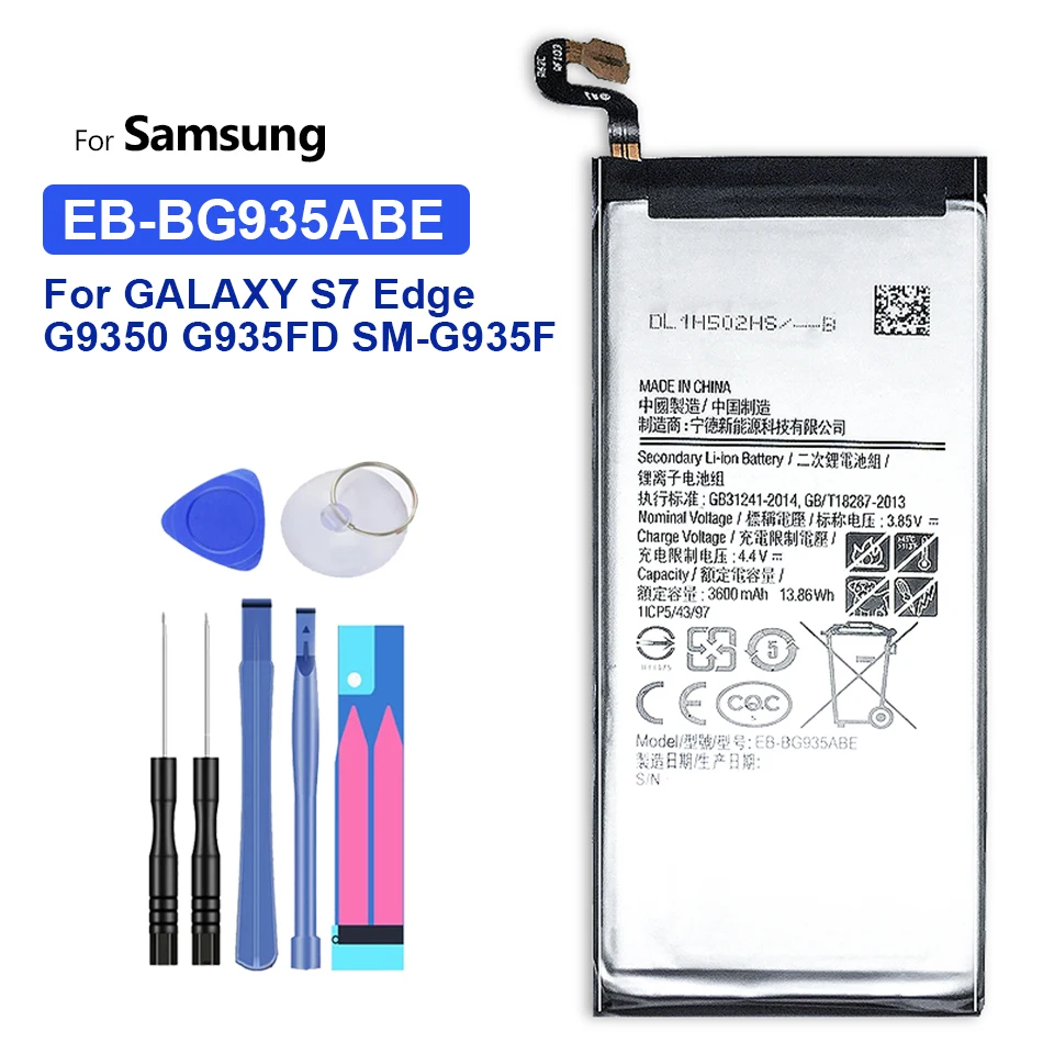 Аккумулятор для Samsung GALAXY S7 Edge S7Edge SM G935 EB-BG935ABE G935P G935F G935M G935A 3600 мАч Аккумулятор для Samsung GALAXY S7 Edge S7Edge SM G935 EB-BG935ABE G935P G935F G935M G935A 3600 мАч