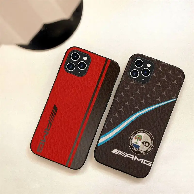 

Boy Looking At B-Benz-Amg-Car Phone Case For Iphone 7 8 Plus X Xr Xs 11 12 13 Se2020 Mini Pro Max TPU+Leather Fundas