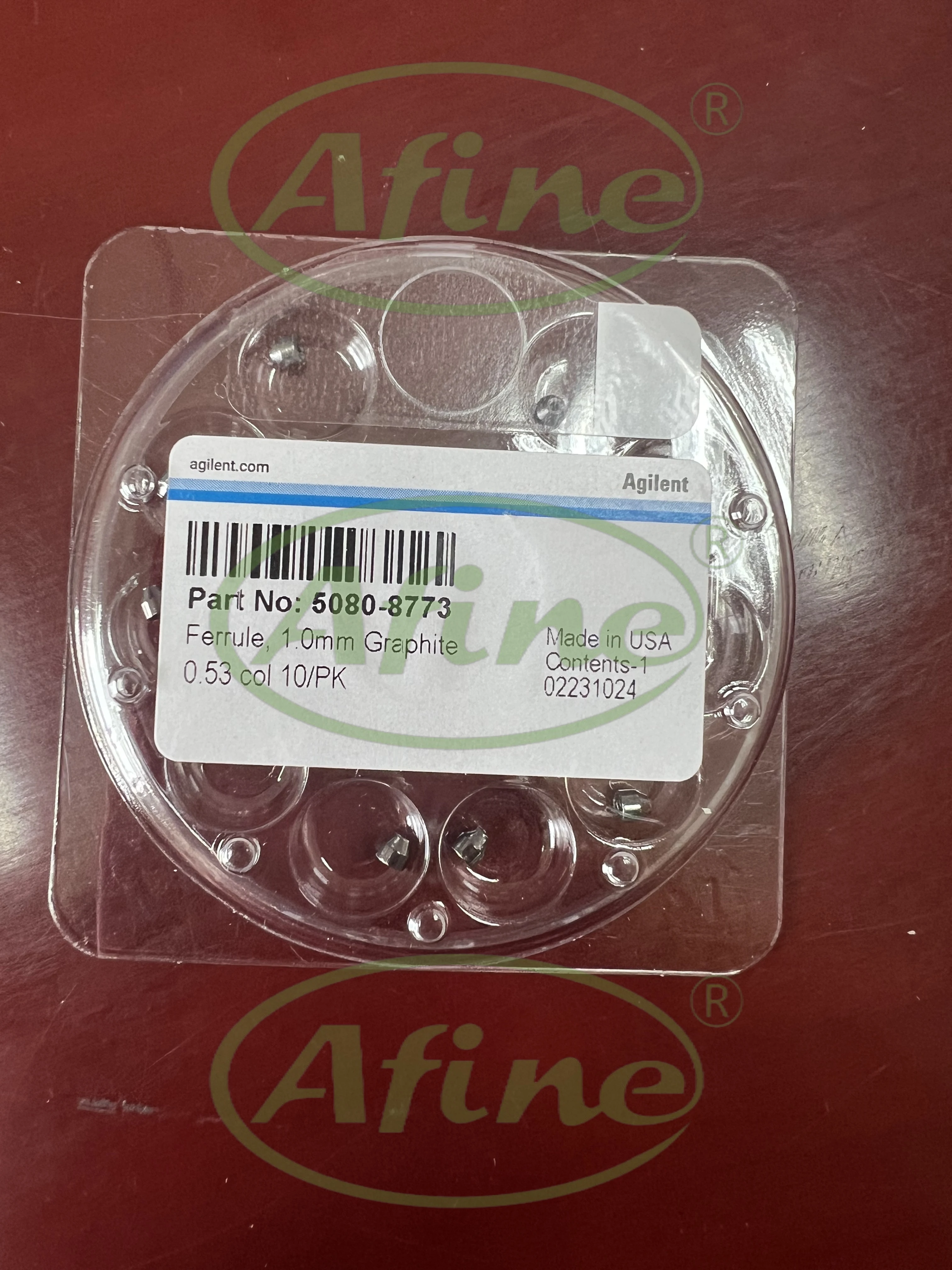 AFINE Agilent 5080-8773 Филер графит внутренний диаметр 1 мм для капиллярных колонн